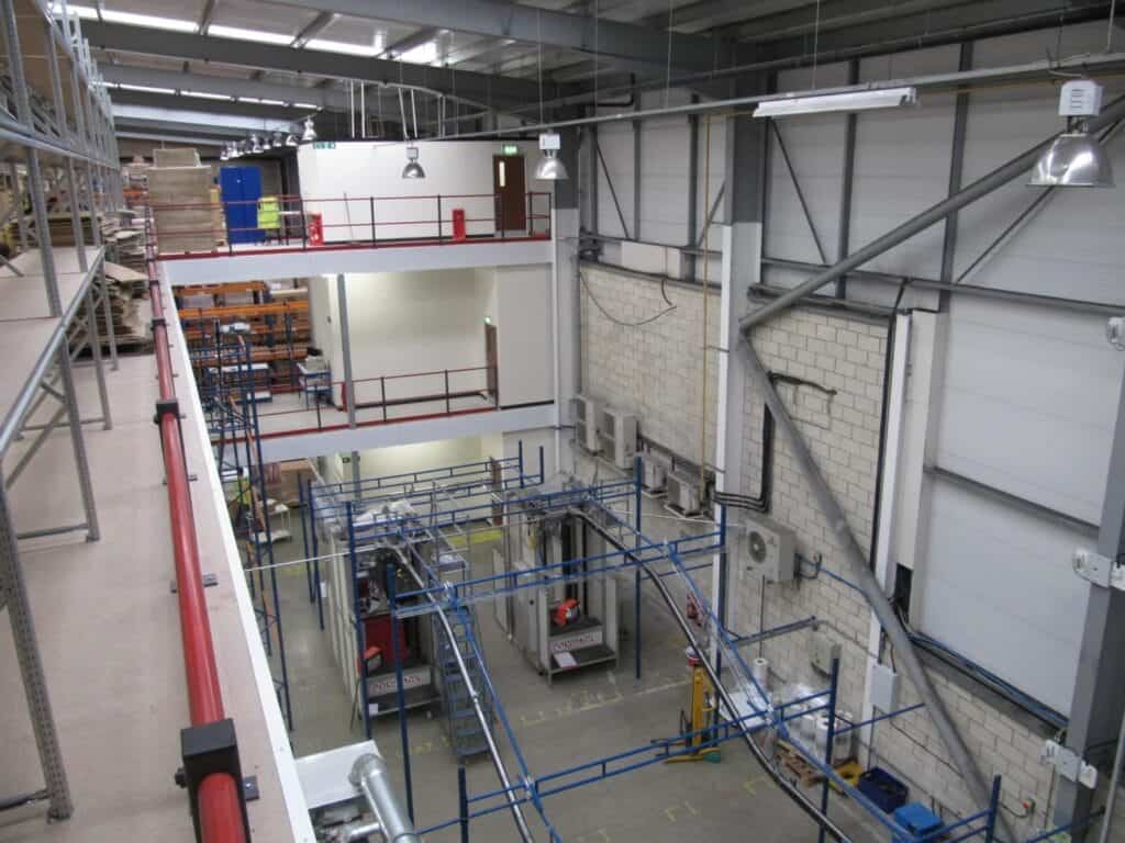 multi level mezzanine staircase enclosure