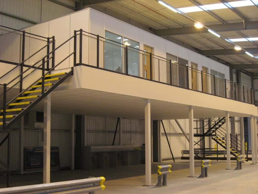mezzanine floor with office space