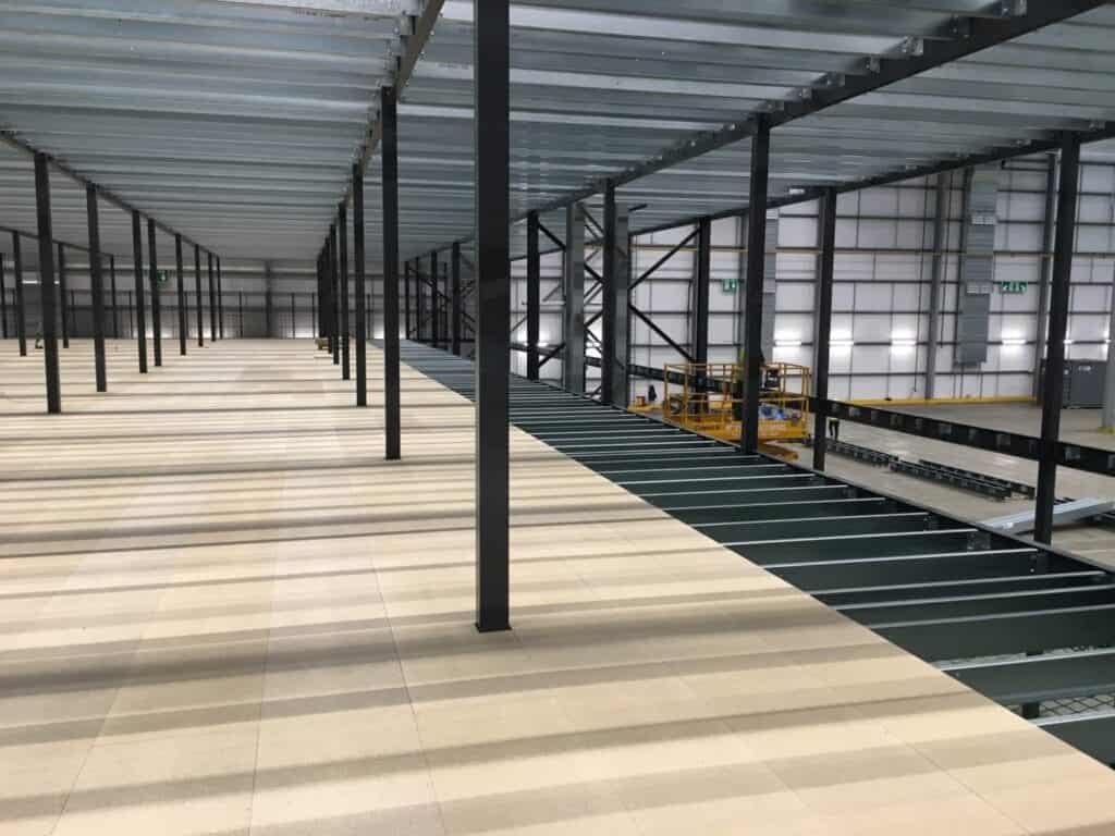 mezzanine floor decking installation