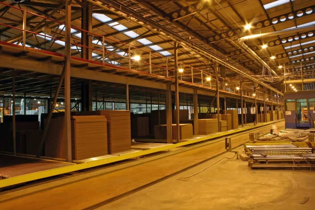 mezzanine floor in warehouse building