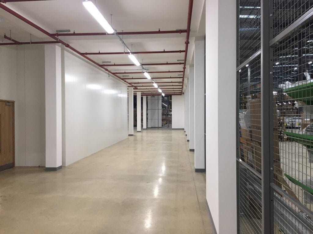 corridor in warehouse building