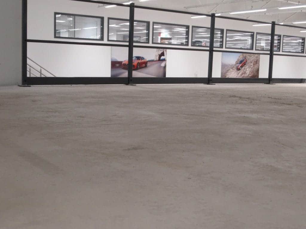 mezzanine floor with concrete decking