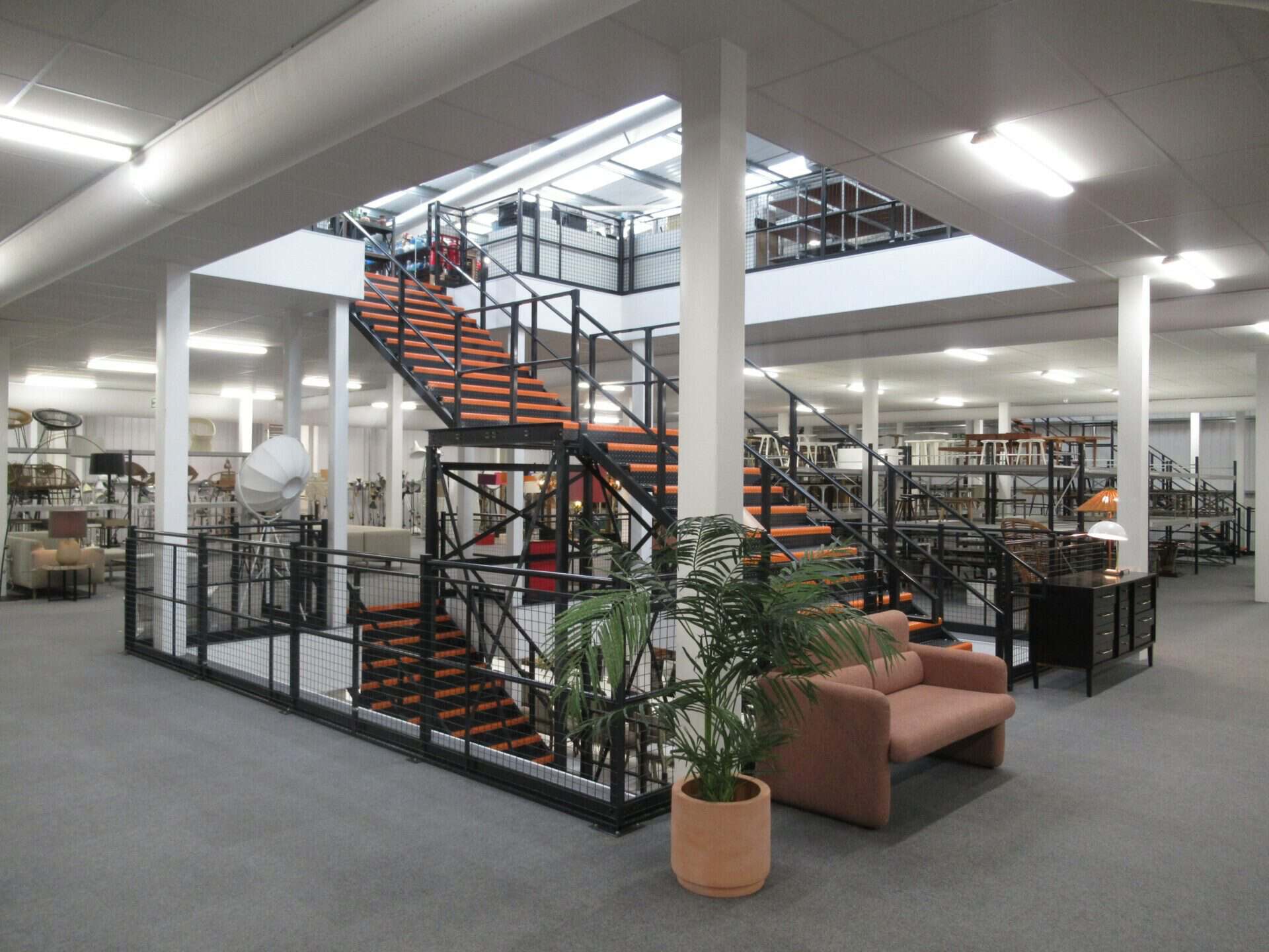 multi level staircase for mezzanine floor
