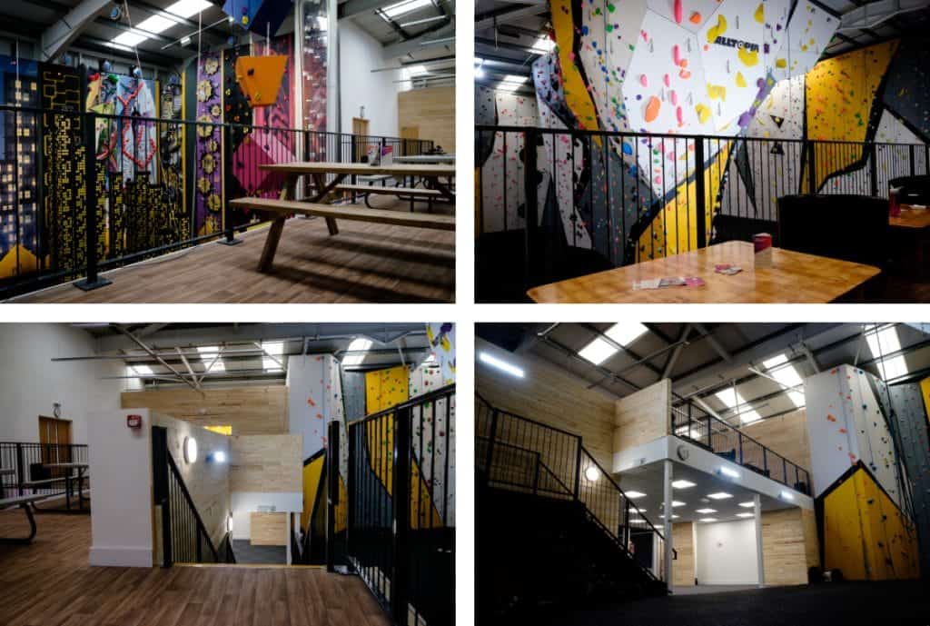 gallery of images of mezzanine floor at climbing centre