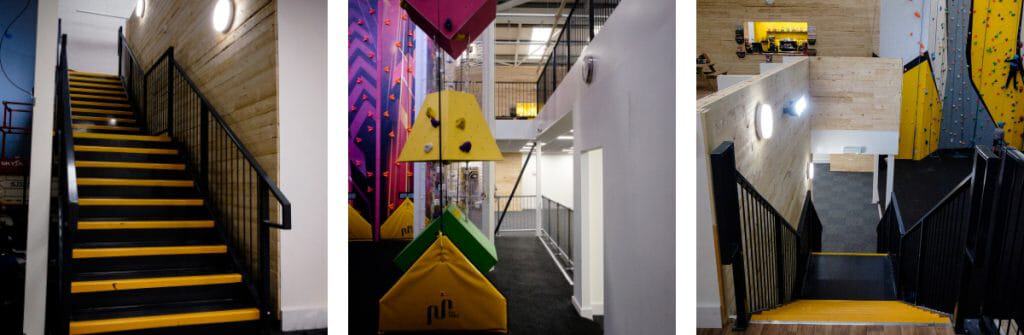 gallery of images of mezzanine floor at climbing centre