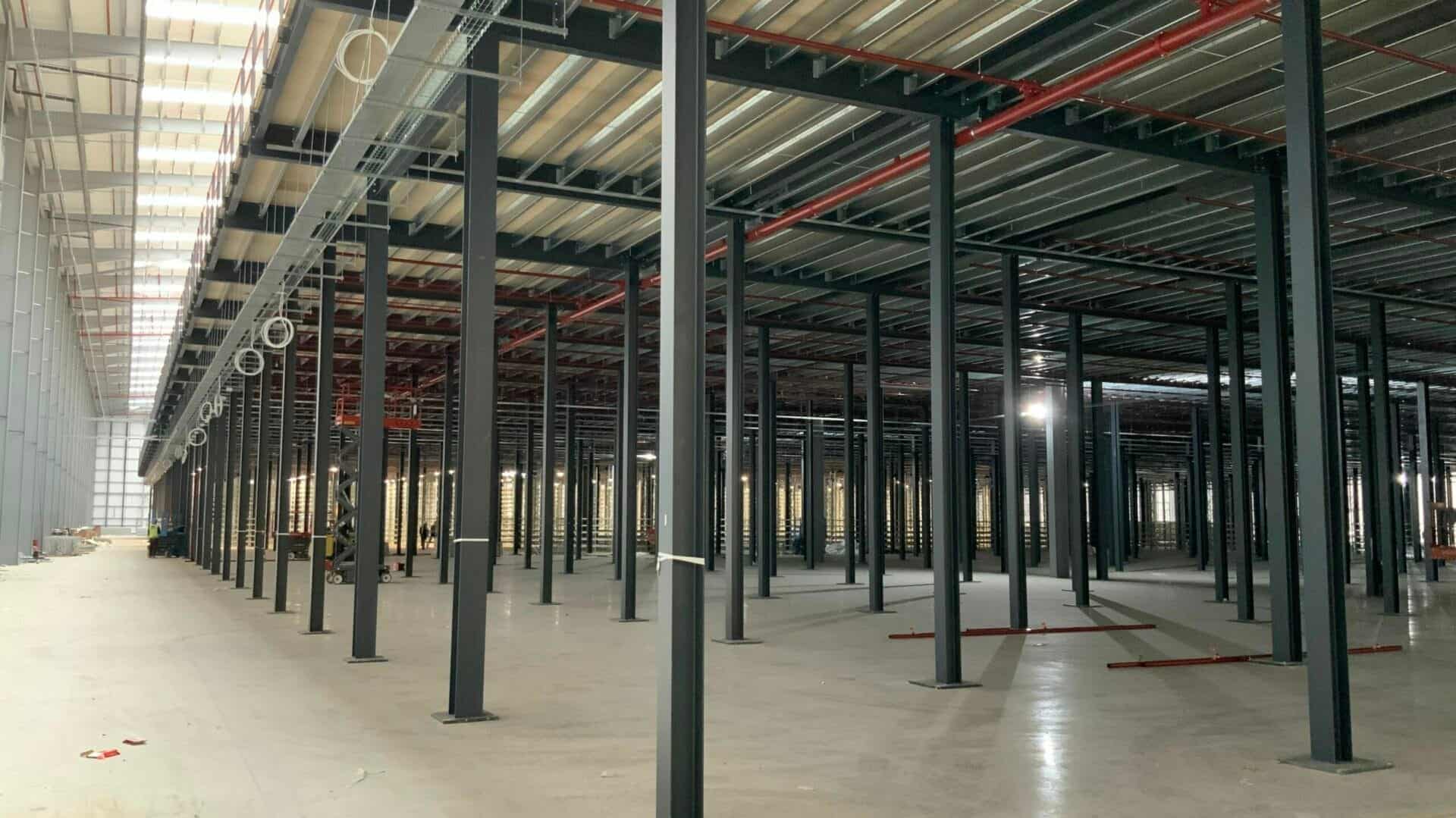 under side of mezzanine floor
