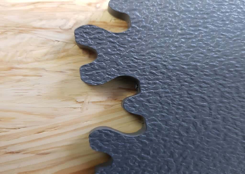 close up of hi-tile flooring edge
