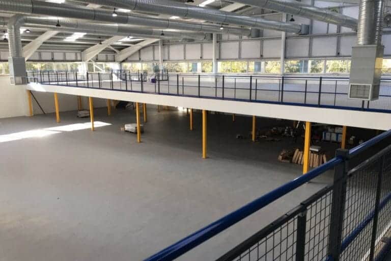 Hi-tile floor tiles on mezzanine floor