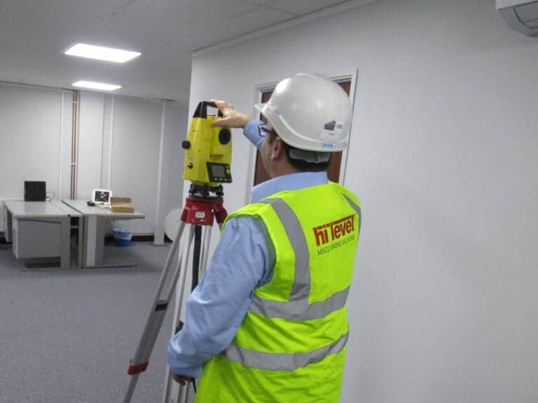 hi-level staff carrying out site survey
