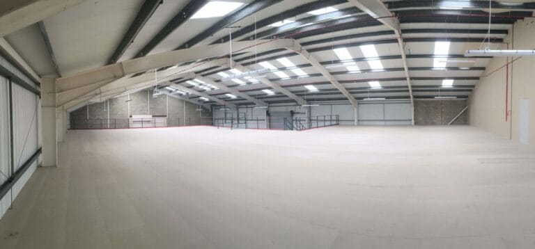 mezzanine floor in warehouse unit
