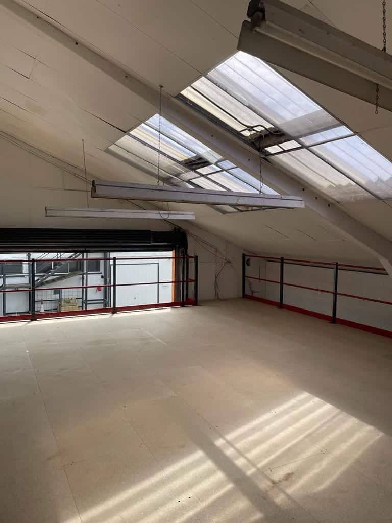 small mezzanine floor in warehouse unit
