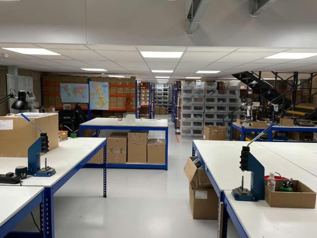 first tier mezzanine floor production area