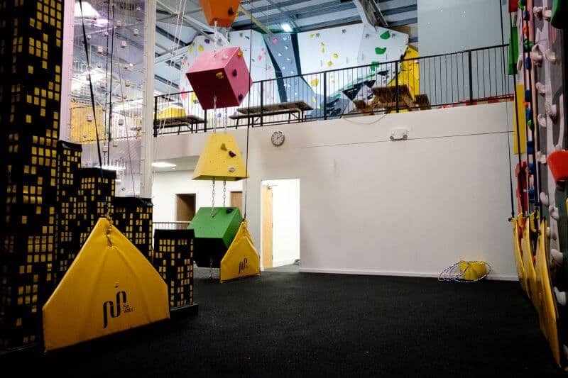 mezzanine in climbing centre
