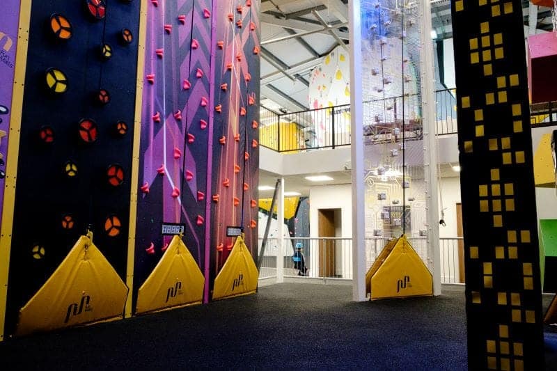climbing centre with mezzanine