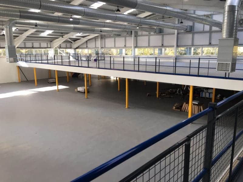 mezzanine floor with Hi-Tile flooring