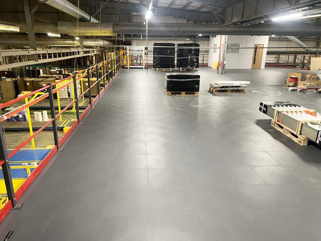 hi-tile flooring tiles on mezzanine floor
