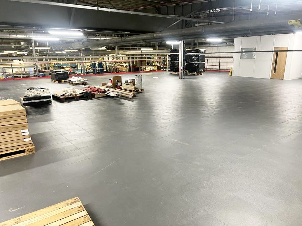 hi-tile flooring tiles on mezzanine floor