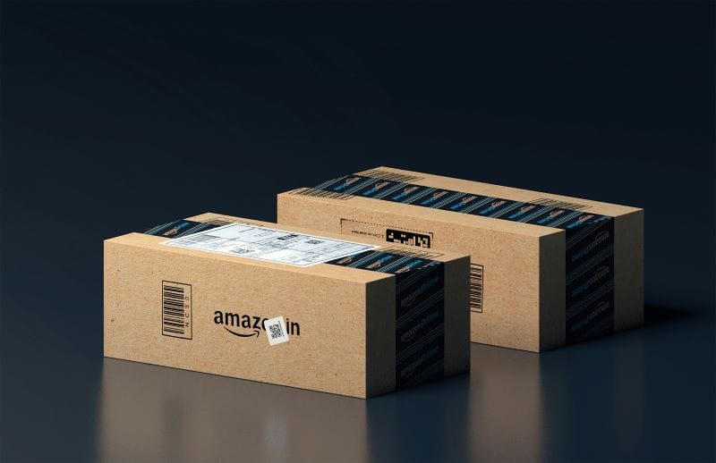 two amazon parcels
