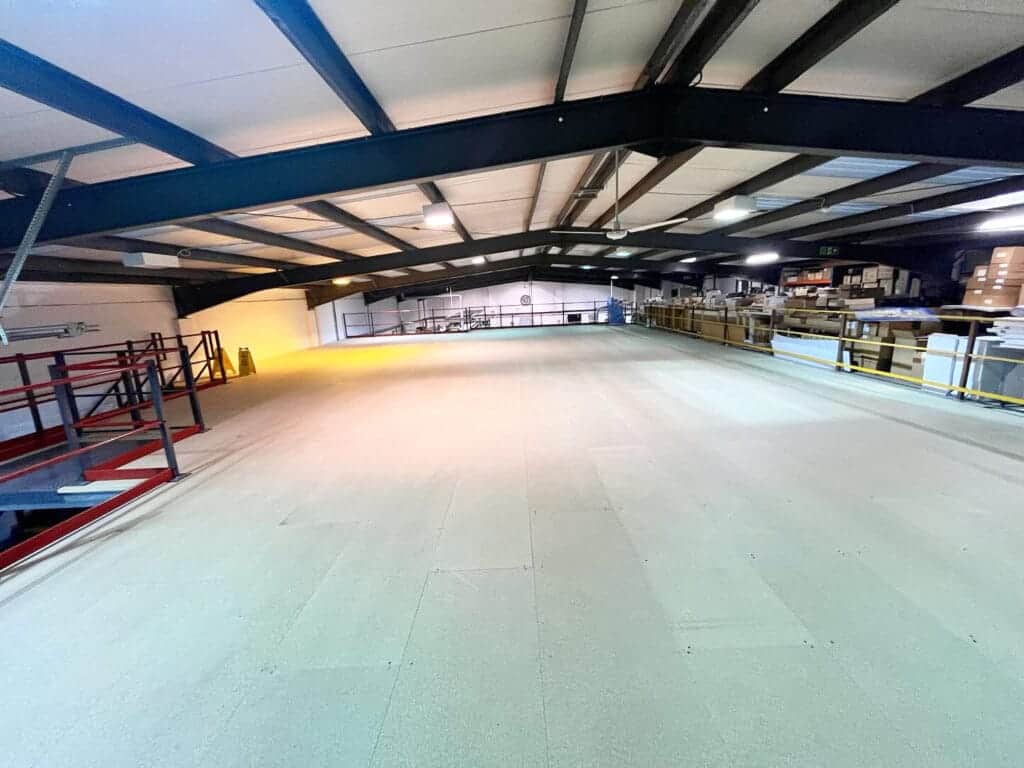 new mezzanine floor area