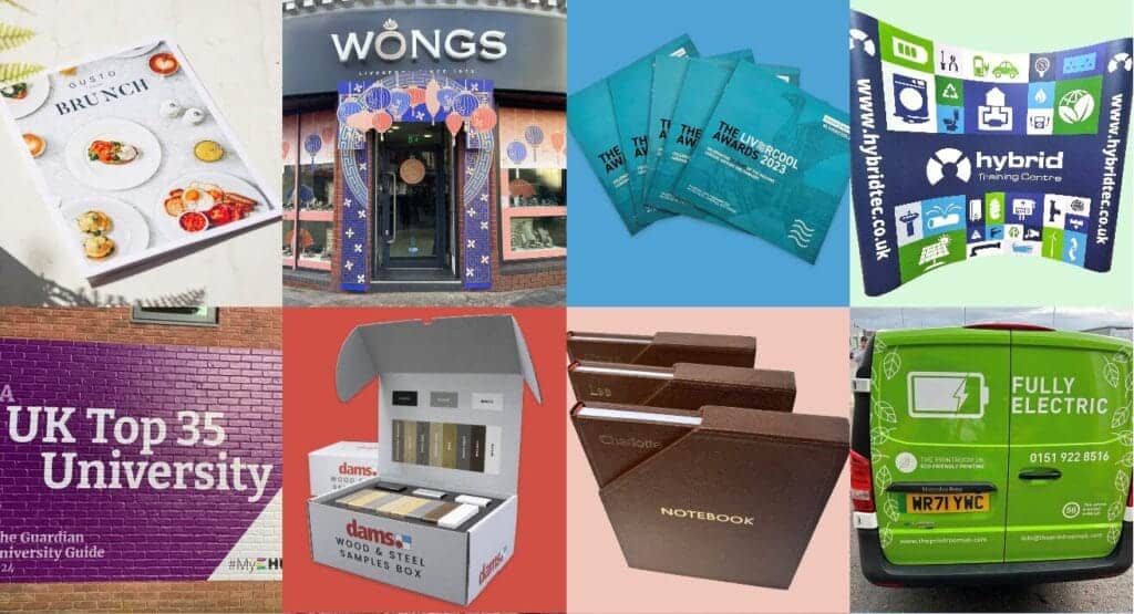 selection of print products