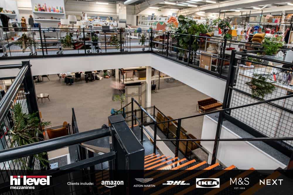 mezzanine floor for retail showroom