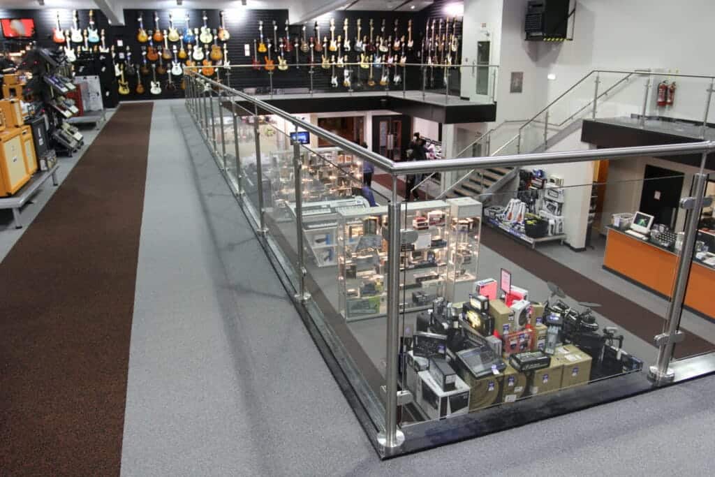 mezzanine floor in retail unit